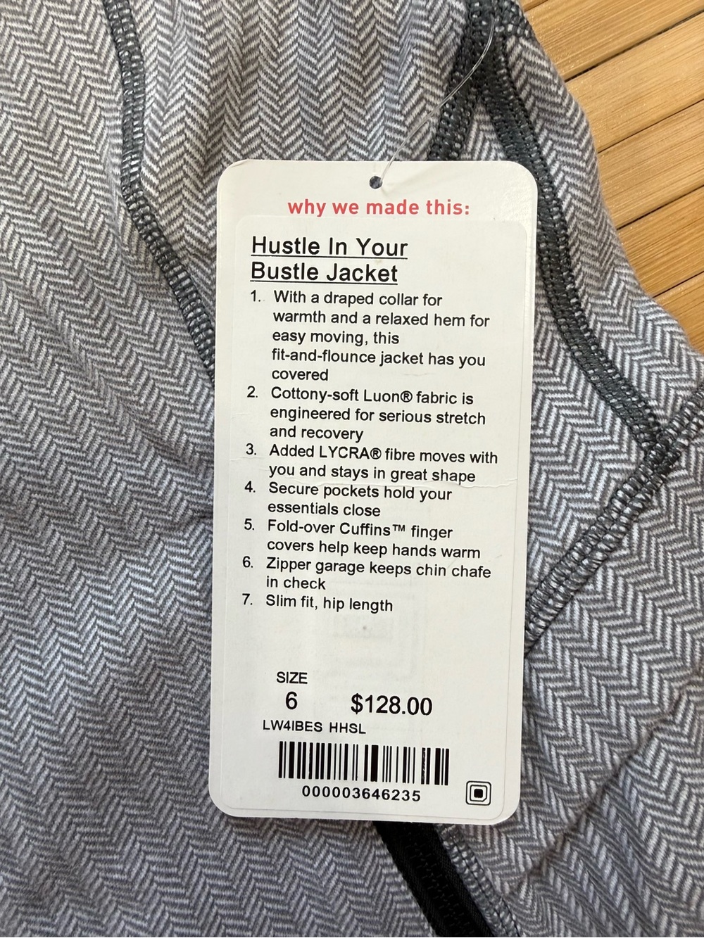 Lululemon - Hustle In Your Bustle Jacket - Size 6 - Picture 5 of 6